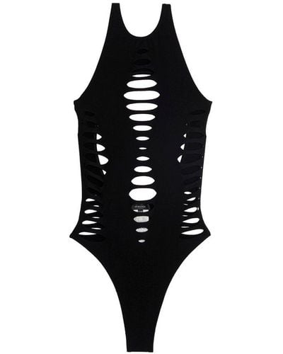 Versace Cut-out One Piece Swimsuit - Black