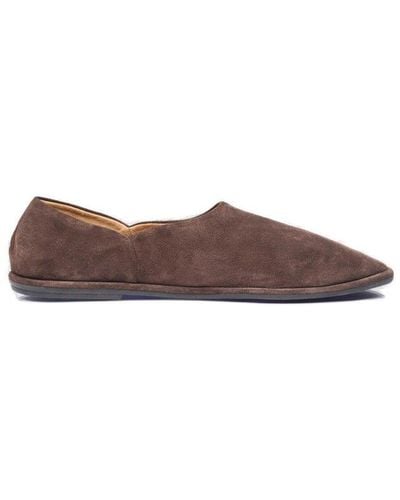 The Row Round Toe Loafers - Brown