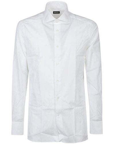 Zegna Long Sleeve Shirt - White