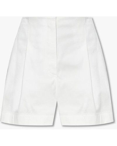 Fendi High-waisted Shorts - White