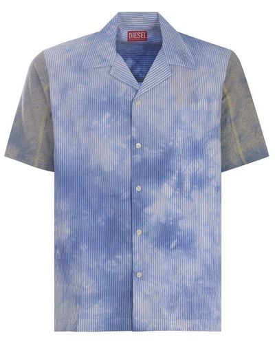 DIESEL Bowling Shirt "Trucker" - Blue