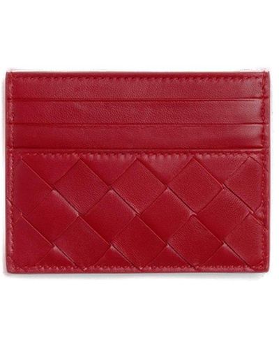 Bottega Veneta Intrecciato Leather Credit Card Case.