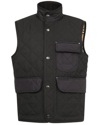 Burberry Quilted Gilet - Black