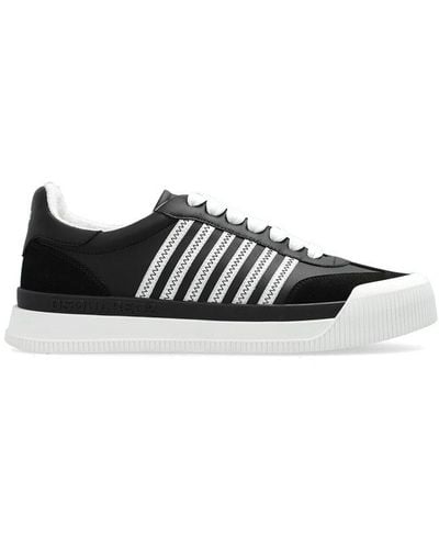 DSquared² Boxer Stripe-detailed Lace-up Trainers - Black