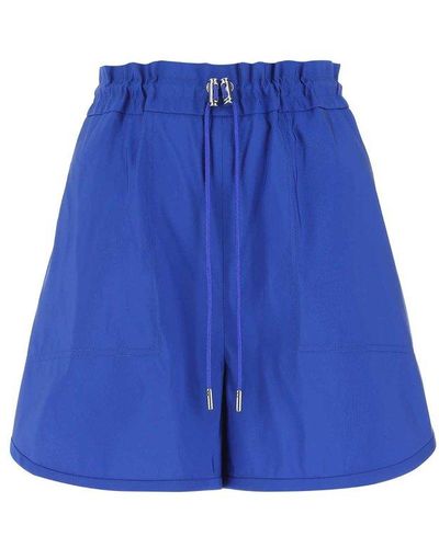 Alexander McQueen Electric Polyester Shorts Alexa - Blue