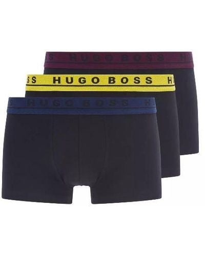 BOSS Mixed Colour 3-pack Of Stretch-cotton Trunks 50458488 962 - Multicolour
