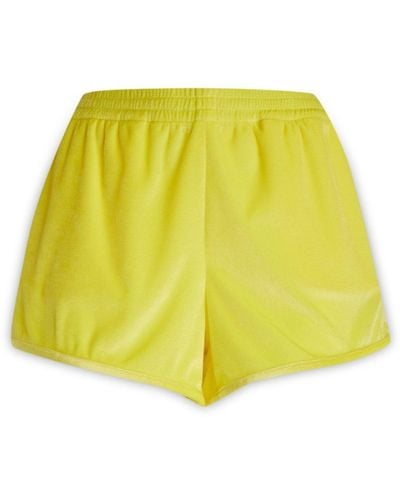 Balenciaga Elastic-waistband Mini Shorts - Yellow