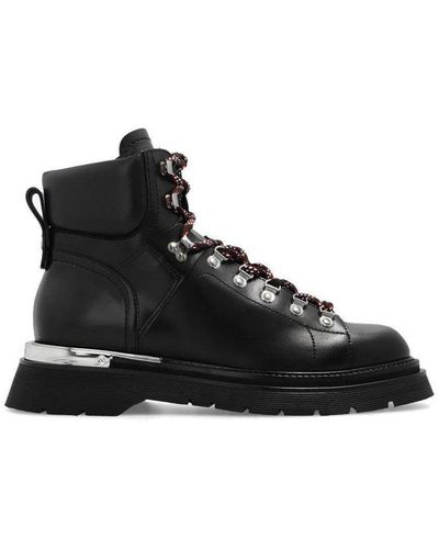 DSquared² Urban Lace-up Ankle Boots - Black