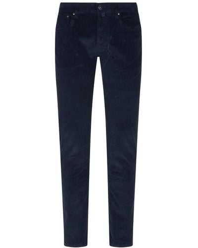 Jacob Cohen Logo-patch Straight-leg Jeans - Blue