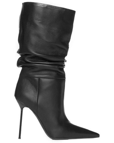 Paris Texas Lidia High Stiletto Heel Boots - Black