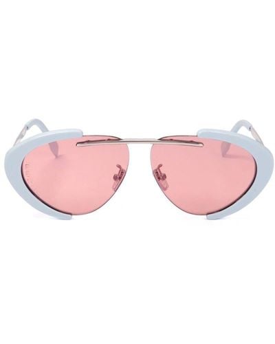 Fendi Oval Frame Sunglasses - Pink