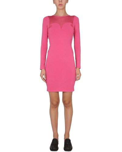 Moschino Slim Fit Dress - Pink