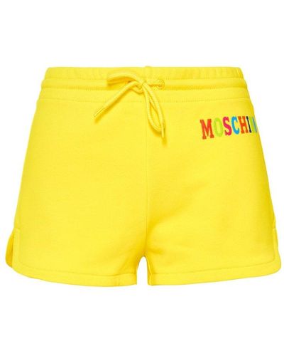 Moschino Yellow Cotton Shorts