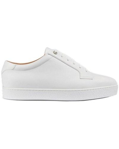 John Lobb Molton Suede Low-top Trainers - White