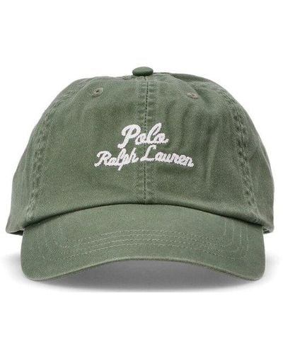Polo Ralph Lauren Logo Embroidered Baseball Cap - Green