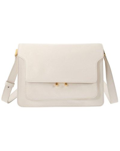 Marni Trunk mini off-white nylon shoulder bag - ShopStyle