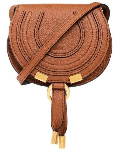 Chloé Marcie Mini Leather Cross-body Bag - Brown