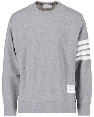 Thom Browne 4-bar Stripe Sweatshirt - Grey