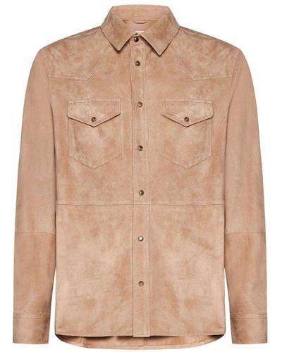 Brunello Cucinelli Tailored Shirt Jacket - Natural