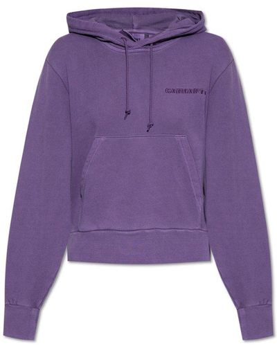 Carhartt Logo Hoodie - Purple