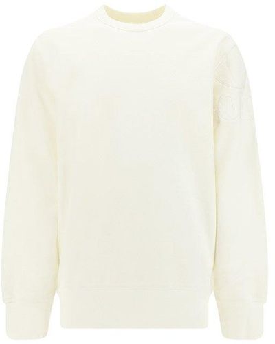 C.P. Company Logo Patch Crewneck Sweatshirt - White