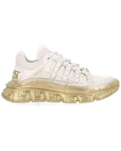Versace Trigreca Lace-up Sneakers - White