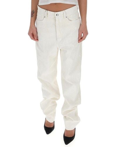 Sportmax Classic-fit Mid Rise Jeans - White