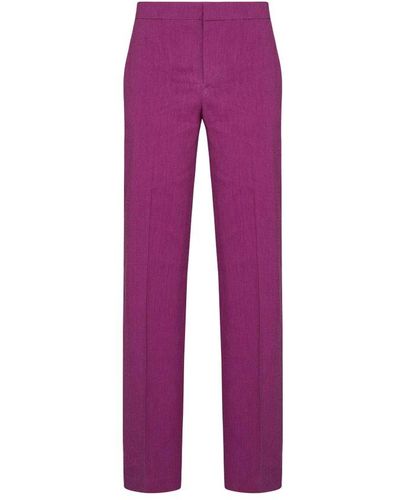 Isabel Marant Straight Leg Trousers - Purple