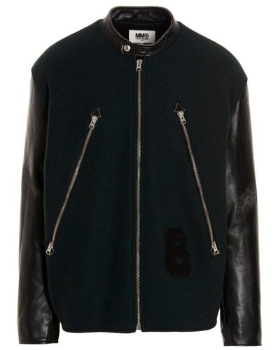 MM6 by Maison Martin Margiela Varsity Jacket - Black