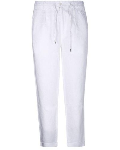 Polo Ralph Lauren Tapered-leg Drawstring Trousers - White