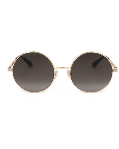 Jimmy Choo Round Frame Sunglasses - Black