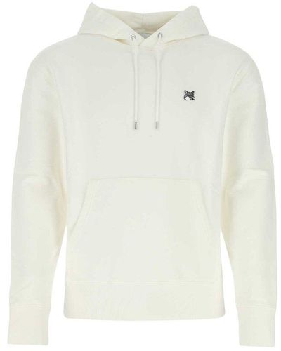Maison Kitsuné Ivory Cotton Sweatshirt - White