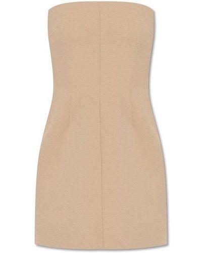 Ferragamo Dress With Denuded Shoulders - White