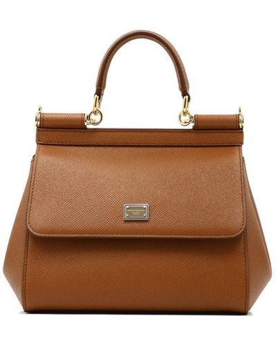 Dolce & Gabbana "small Sicily" Handbag - Brown