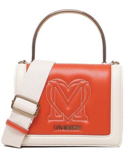 Love Moschino Two-toned Tote Bag - Red