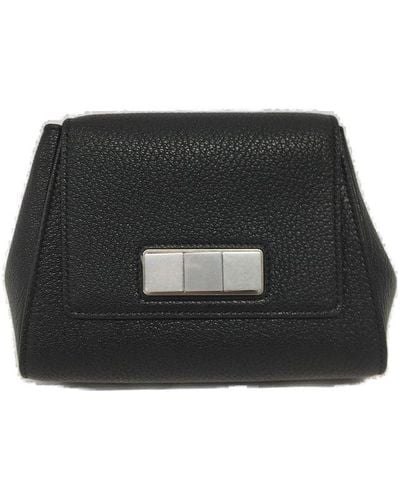 Bottega Veneta Grained-texture Foldover Belt Bag - Black