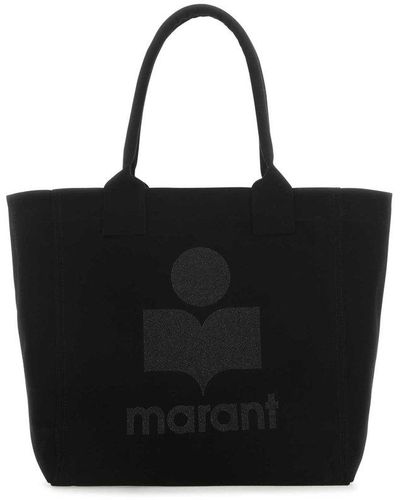 Isabel Marant Yenky Canvas Small Tote Bag - Black