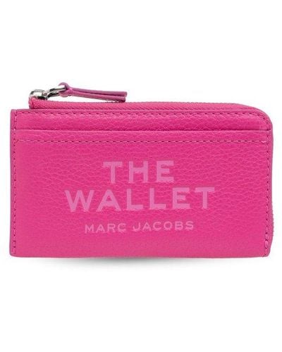 Marc Jacobs The Leather Top Zip Wallet - Pink