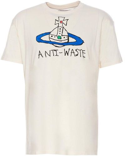Vivienne Westwood Orb Printed Crewneck T-shirt - White