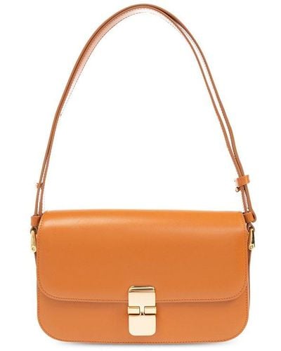 A.P.C. Grace Shoulder Bag - Orange