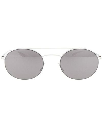 Mykita X Maison Margiela Oval Frame Sunglasses - Gray