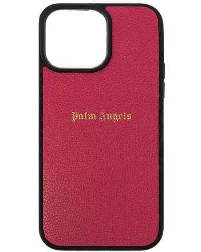 Palm Angels Iphone 14 Pro Max Case, - Red