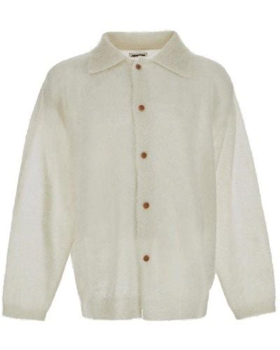 Magliano Long-sleeved Knitted Shirt - White