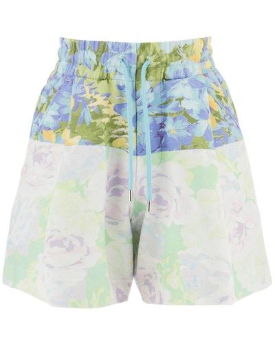 Dries Van Noten 'Hadio' Jogger Shorts - Blue