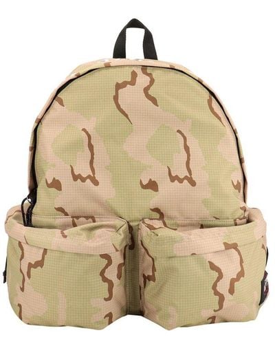 Eastpak X Undercover Camouflage Printed Zipped Backpack - Natural