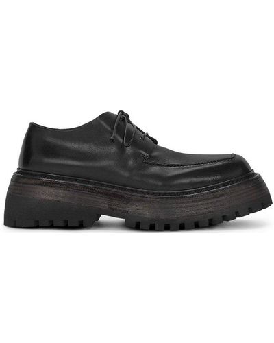 Marsèll Chunky Round-toe Derby Shoes - Black