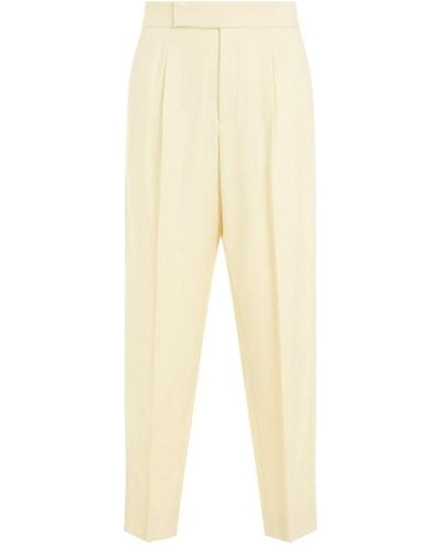 Fear Of God Pleated Tapered Leg Trousers - Natural