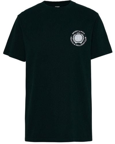 Sporty & Rich Global Logo Printed T-shirt - Green