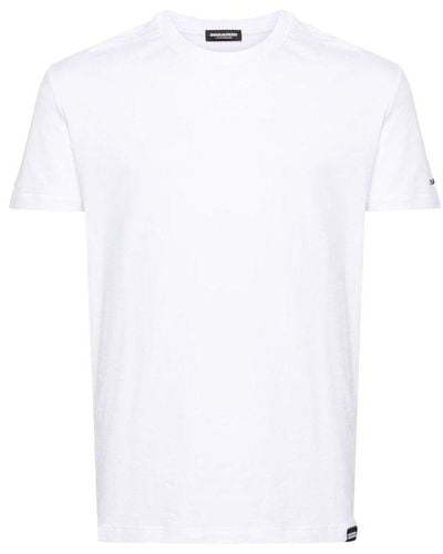 DSquared² Short Sleeved Crewneck T-shirt - White