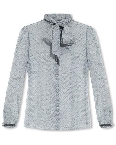 Emporio Armani Silk Shirt - Grey